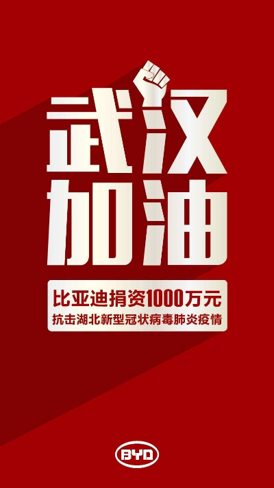 【众志成城战疫情】比亚迪捐资一千万元用于支持防控新型冠状病毒感染肺炎